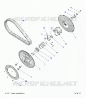 DRIVE TRAIN, SECONDARY CLUTCH