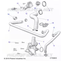 ENGINE, WATERPUMP AND BYPASS