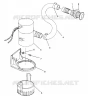 BILGE PUMP SLX 780 B964287 AND INTL. SLX 780 I964287 (4937443744B013)