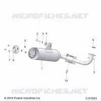 ENGINE, EXHAUST SYSTEM