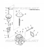 ENGINE, CARBURETOR, UPPER