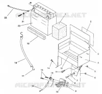 BATTERY BOX ASSEMBLY 500 EFI / 0930674 AND  500 EFI SKS / 0930574 (4922962296028A)