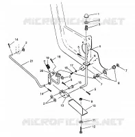 FOOT PEDAL   PARKING BRAKE 6X6 400L NORWEGIAN N968740 (4935963596C001)