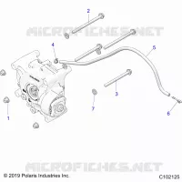 DRIVE TRAIN, GEARCASE MOUNTING, REAR