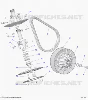 DRIVE TRAIN, SECONDARY CLUTCH