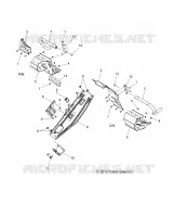 CHASSIS, CLUTCH GUARD AND FOOTRESTS