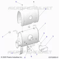 ENGINE, EXHAUST SYSTEM, SILENCER AND RELATED