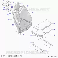 SEAT ASM., REAR, STANDARD