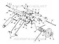 REAR TORQUE ARM 500 0972764, EUROPEAN 500 E972764 AND 500 RMK 0972964 (4938393839C006)