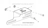 LICENSE PLATE BRACKET WITH LIGHT, REAR UTILITY