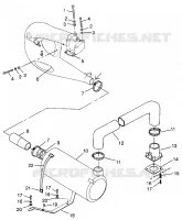 EXHAUST SYSTEM HURRICANE B964466 AND  INTL. HURRICANE I964466 (4935733573B004)