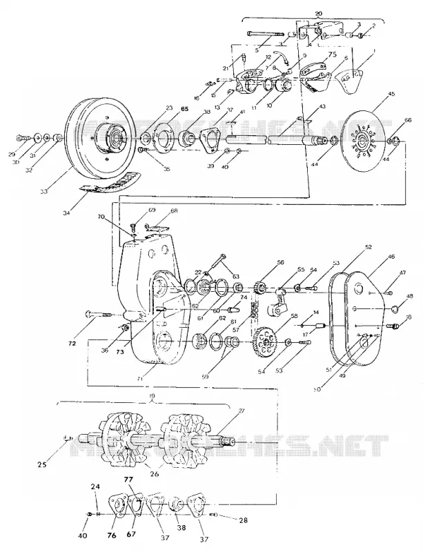 BRAKE   CHAINCASE 500 AND 500 CLASSIC TO SERIAL NUMBER 1808614