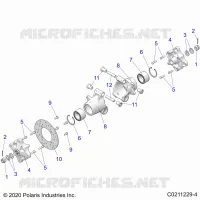 REAR SUSPENSION HUBS, CARRIER AND BRAKE DISC