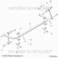 SUSPENSION, STABILIZER BAR, REAR