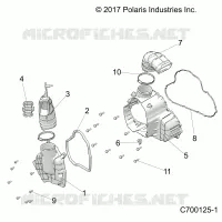 ENGINE, ALTERNATOR  COVER HVAC