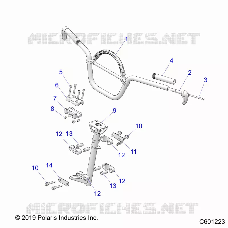 STEERING, HANDLEBAR MOUNTING
