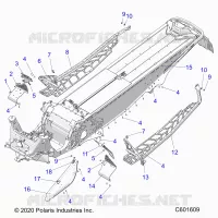 CHASSIS, CLUTCH GUARD, FOOTRESTS, AND RUNNINGBOARDS