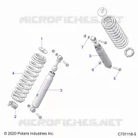 SUSPENSION, REAR SHOCK MOUNTING