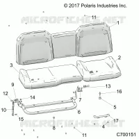 SEAT ASM. REAR