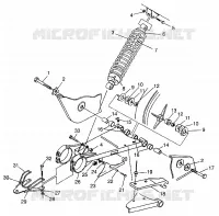 SWING ARM   SHOCK SPORTSMAN 400L W97AC38C (4939673967C003)