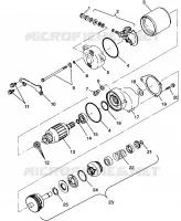 STARTING MOTOR SPORTSMAN 4X4 W968040 (4935943594D006)