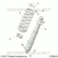 REAR SUSPENSION SHOCK MOUNTING