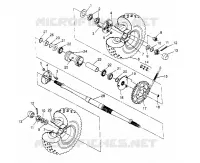 REAR WHEEL DRIVE ASSEMBLY SPORT 400L W948540 (4927232723C001)