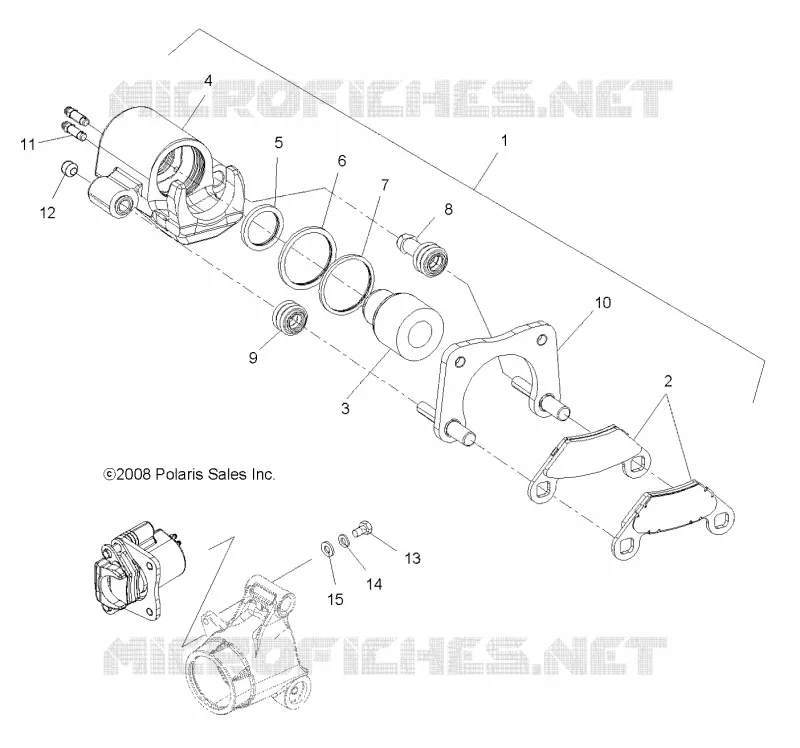 REAR BRAKE CALIPER