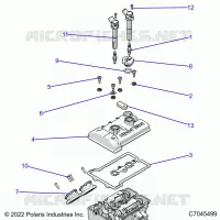 ENGINE, THROTTLE BODY AND VALVE COVER