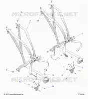 SEAT BELT MOUNTING 6 POINT