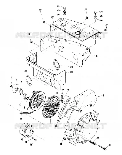 RECOIL STARTER AND BLOWER HOUSING (4909520952020A)