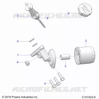 OIL FILTER AND DIPSTICK