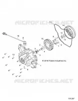 ENGINE, STATOR COVER AND FLYWHEEL