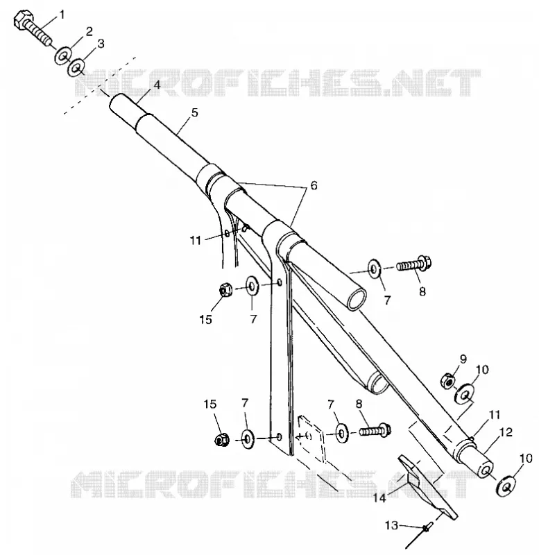FRONT TORQUE ARM 500 EFI 0973774 (4938423842B011)