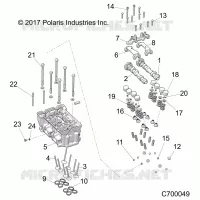 ENGINE, CYLINDER HEAD AND VALVES