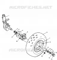 FRONT WHEEL MAGNUM 2X4 W967544 (4936033603B003)