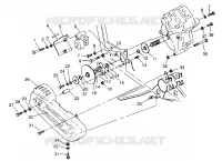 GEARCASE/BRAKE AND CHAIN COVER MOUNTING 6X6 400L, U.S. W 958740, SWEDISH S9 (4930273027C013)