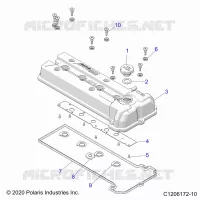 ENGINE, VALVE COVER
