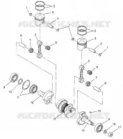 PISTON   CRANKSHAFT LITE TOURING 0983133 AND EUROPEAN LITE TOURNG E983133 (4941934193C005)