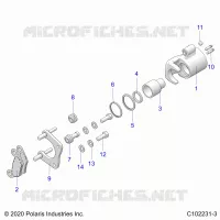 BRAKES, BRAKE REAR CALIPER