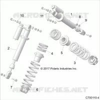 SUSPENSION, FRONT SHOCK MOUNTING