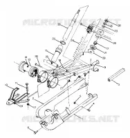 REAR SWING ARM   SHOCK UPDATED 5/90 (4917741774027A)