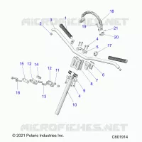 UPPER STEERING & HANDLEBAR ASM.