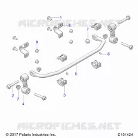 SUSPENSION, STABILIZER BAR, FRONT