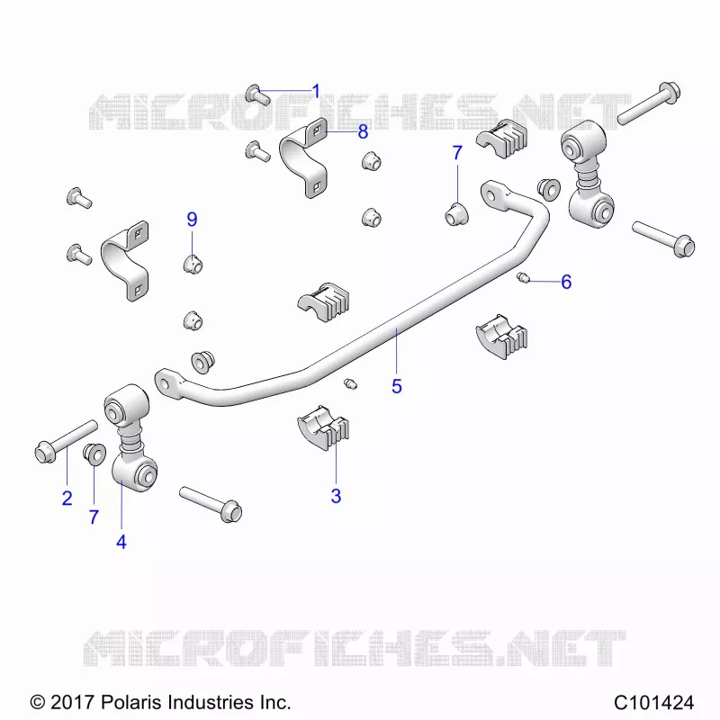 SUSPENSION, STABILIZER BAR, FRONT