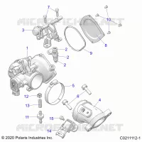 ENGINE, THROTTLE BODY AND FUEL RAIL