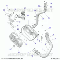 DRIVE TRAIN, CLUTCH COVER AND DUCTING