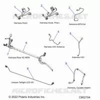 ELECTRICAL, WIRE HARNESSES, HOOD/JUMPERS, GPS