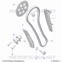 CAM CHAIN AND TENSIONER