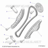 CAM CHAIN AND SPROCKET